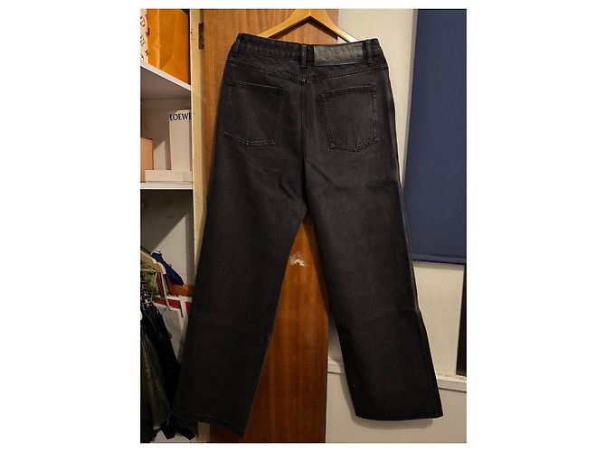 Loewe Anagram Embroidered Black Jeans - view 6
