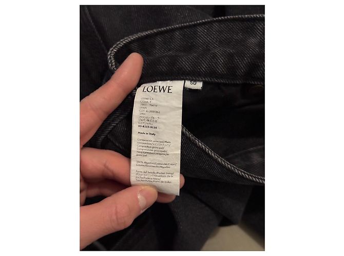 Loewe Anagram Embroidered Black Jeans - view 9