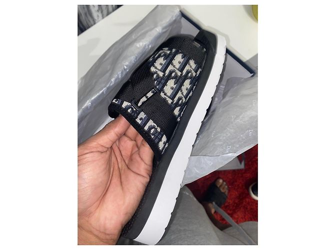 Dior Monogramm Flip-Flops Schwarz - Ansicht 2