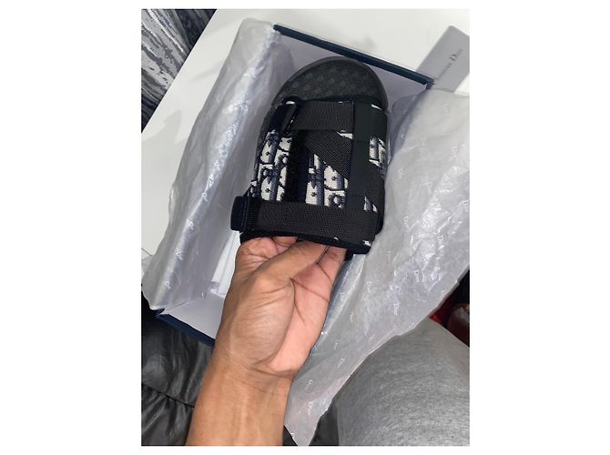 Dior Monogramm Flip-Flops Schwarz - Ansicht 3
