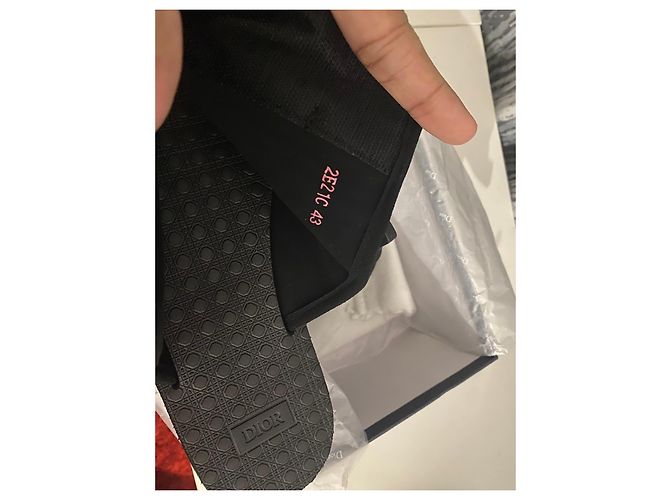 Dior Monogramm Flip-Flops Schwarz - Ansicht 4