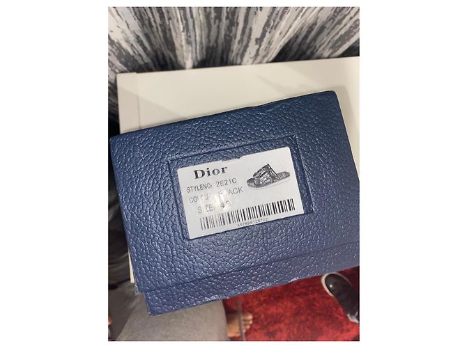 Dior Monogramm Flip-Flops Schwarz - Ansicht 7