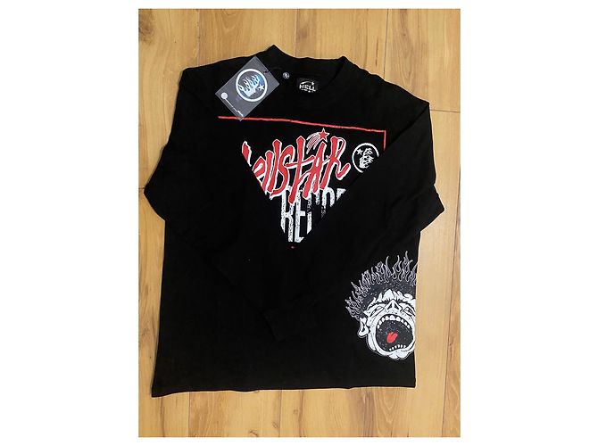 Autre Marque T-shirt a maniche lunghe Hellstar Records nera Nero - vista 4