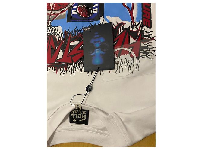 Autre Marque T-shirt Bianca Hellstar World Tour Bianco - vista 3