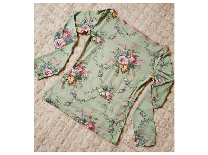 Camiseta de manga larga Blumarine con estampado floral Multicolor Verde - vista 10