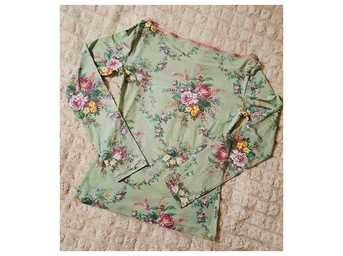 Camiseta de manga larga Blumarine con estampado floral Multicolor Verde - vista 11