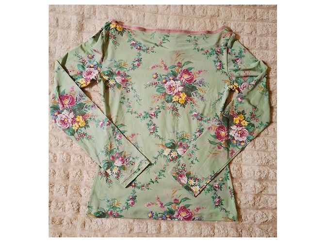 Camiseta de manga larga Blumarine con estampado floral Multicolor Verde - vista 15