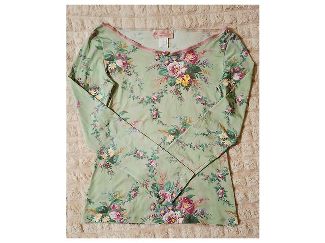Camiseta de manga larga Blumarine con estampado floral Multicolor Verde - vista 6