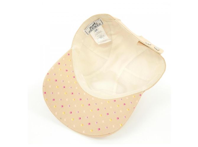 Cappello in cotone Hermès H251057N Beige - vista 5