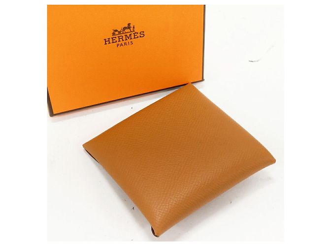 Tarjetero Epsom Bastia de Hermès Dorado - vista 2
