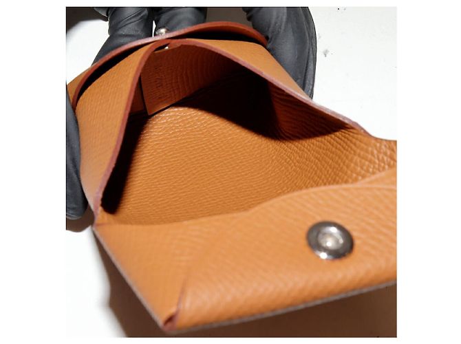 Tarjetero Epsom Bastia de Hermès Dorado - vista 4