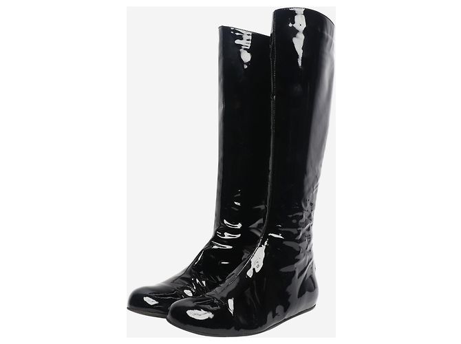 Lanvin Botas de charol negro - talla EU 38.5 - vista 2
