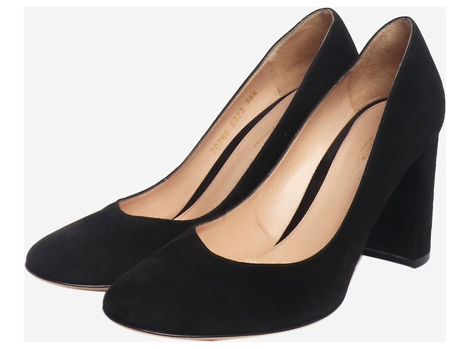 Gianvito Rossi Décolleté in suede nero - taglia EU 38.5 (UK 5.5) - vista 2