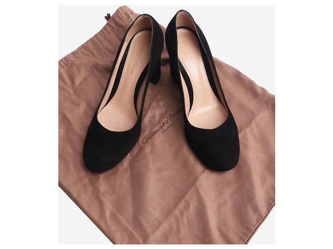 Gianvito Rossi Décolleté in suede nero - taglia EU 38.5 (UK 5.5) - vista 6