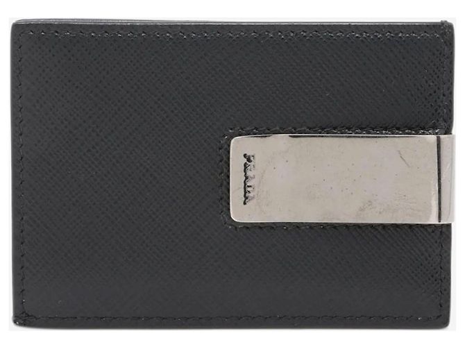 Prada Black Saffiano leather card case - view 2