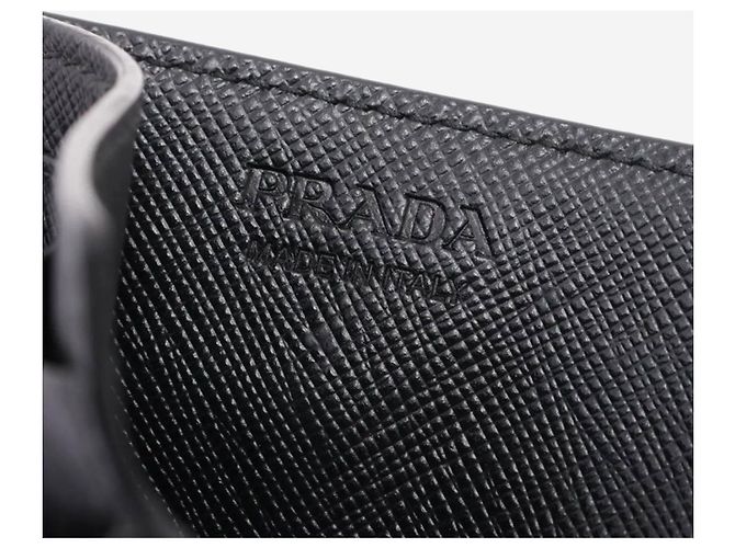 Prada Black Saffiano leather card case - view 6