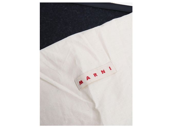 Marni Clutch da polso grande con piume multicolori Multicolore - vista 8