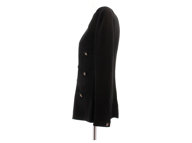 Chanel Schwarze Blazerjacke - Ansicht 4