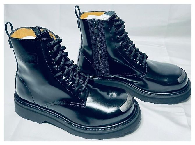 Stivaletti Kenzo Paris Kenzosmile – Pelle nera – Taglia 41 Nero - vista 2