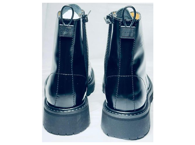 Stivaletti Kenzo Paris Kenzosmile – Pelle nera – Taglia 41 Nero - vista 3