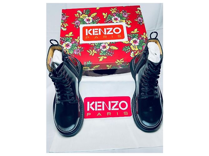 Stivaletti Kenzo Paris Kenzosmile – Pelle nera – Taglia 41 Nero - vista 4