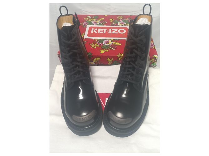 Stivaletti Kenzo Paris Kenzosmile – Pelle nera – Taglia 41 Nero - vista 5