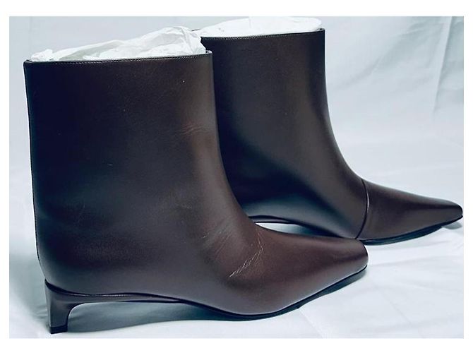 Autre Marque Loulou Saison Leder Stiefeletten – Braun – Größe 37 - Ansicht 3