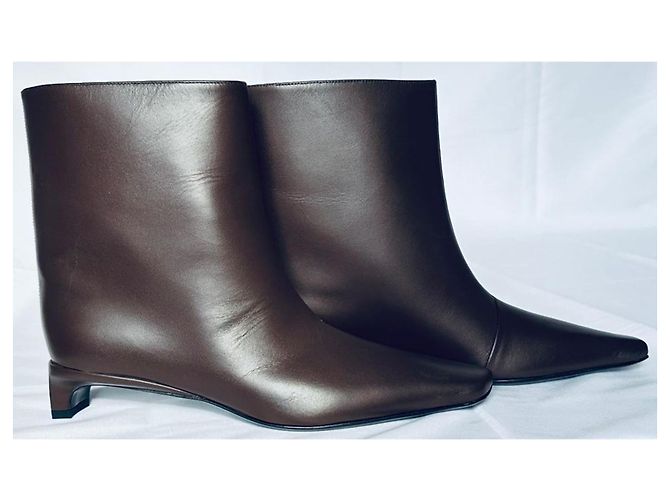 Autre Marque Loulou Saison Leder Stiefeletten – Braun – Größe 37 - Ansicht 8