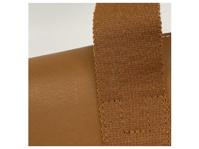 Borsa Hermès Valparaiso PM Toile Chevron Marrone - vista 10