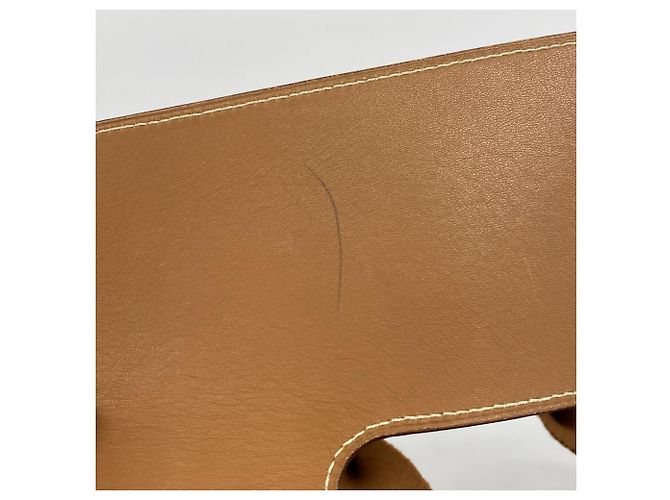 Borsa Hermès Valparaiso PM Toile Chevron Marrone - vista 7