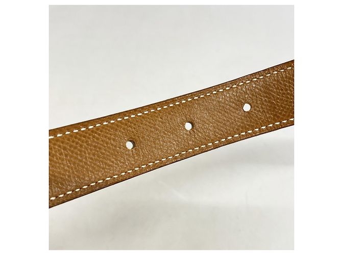 Cinturón Constance Box Calf Hermès Negro Dorado - vista 6