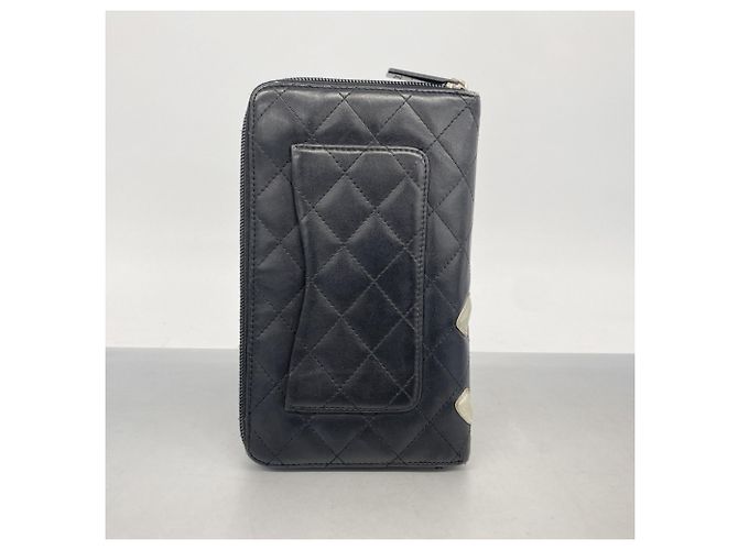 Chanel Cambon Lang Wallet Schwarz - Ansicht 17