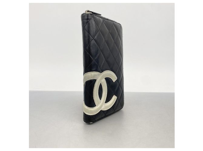 Chanel Cambon Lang Wallet Schwarz - Ansicht 2