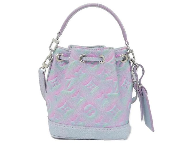 Noe Borsa a Spalla Nano Noé in Monogram Empreinte Louis Vuitton Porpora - vista 2