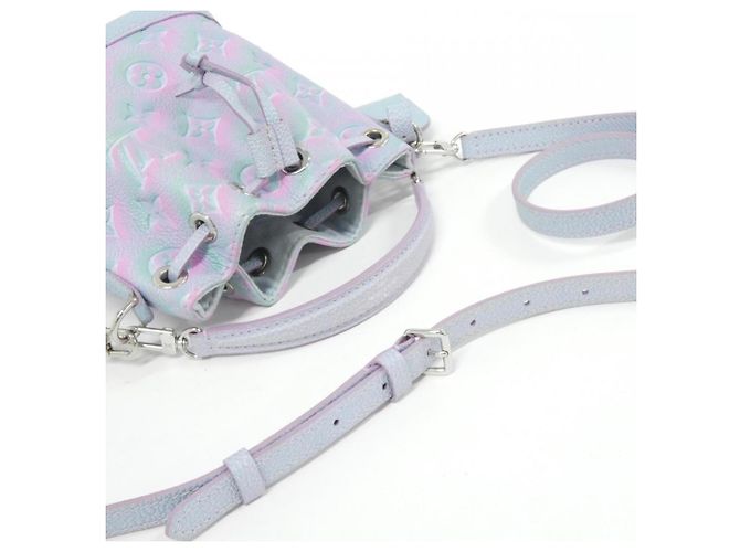 Noe Borsa a Spalla Nano Noé in Monogram Empreinte Louis Vuitton Porpora - vista 5