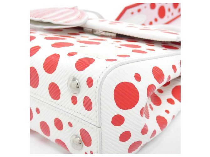 Borsa a mano mini Cluny Epi Louis Vuitton Bianco Rosso - vista 3