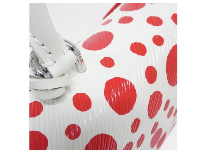 Borsa a mano mini Cluny Epi Louis Vuitton Bianco Rosso - vista 4