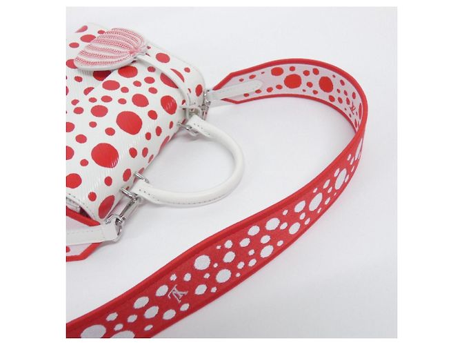 Borsa a mano mini Cluny Epi Louis Vuitton Bianco Rosso - vista 6