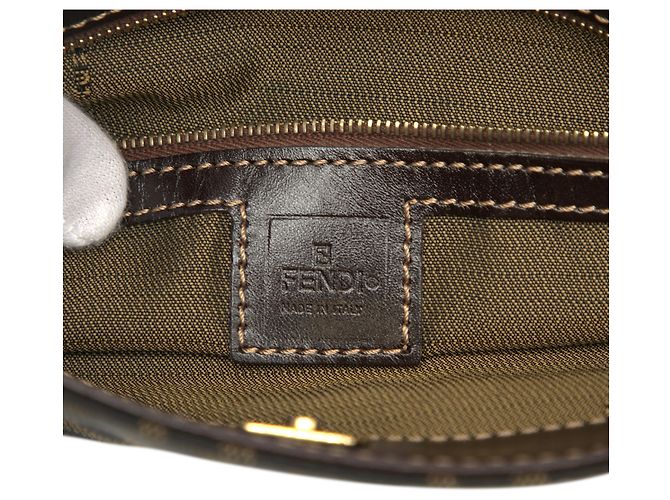 Fendi Brown Zucca Canvas Shoulder Bag - view 5