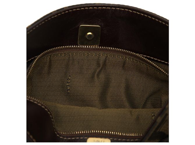 Fendi Brown Zucca Canvas Shoulder Bag - view 6