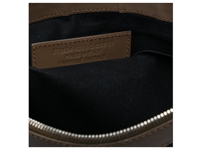 Clutch Balenciaga in tela nera Navy Clip M - vista 6