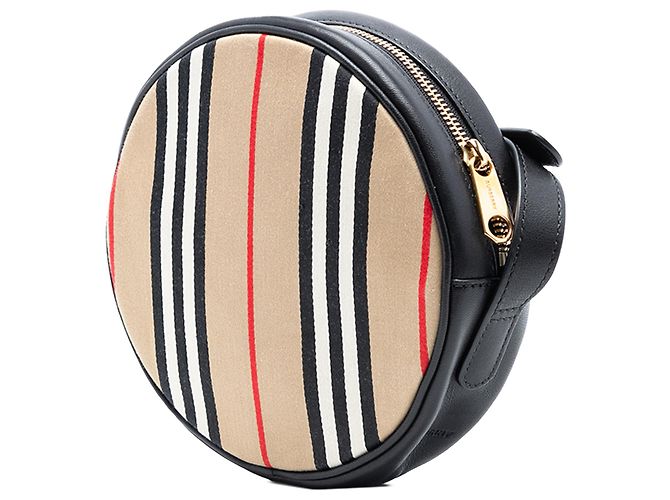 Bolso cruzado Louise de lona con rayas icónicas marrones de Burberry Castaño Beige - vista 2
