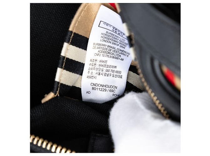Bolso cruzado Louise de lona con rayas icónicas marrones de Burberry Castaño Beige - vista 6