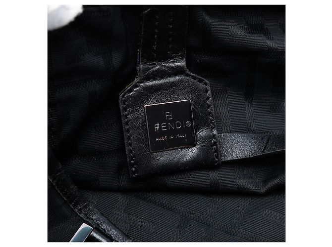 Fendi Schwarze Zucca Canvas Tote - Ansicht 5