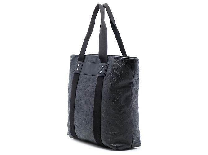 Borsa Tote Web Guccissima Nera di Gucci Nero - vista 2