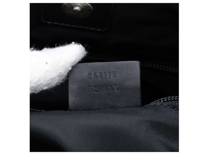 Borsa Tote Web Guccissima Nera di Gucci Nero - vista 6