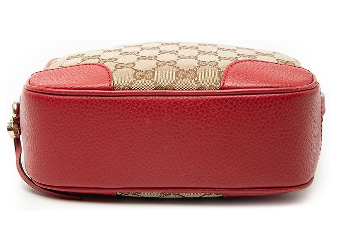 Borsa a tracolla Gucci in tela GG marrone - vista 3