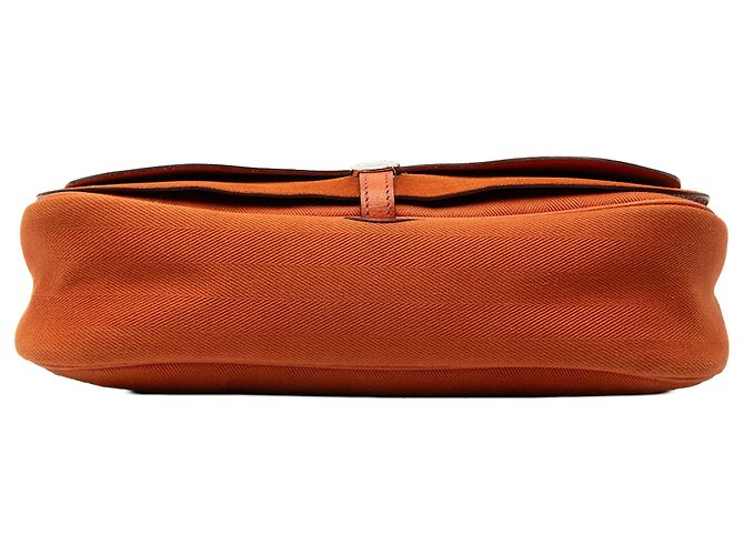 Borsa Colorado PM in Vacca Liege e Tela Arancione Hermès - vista 3