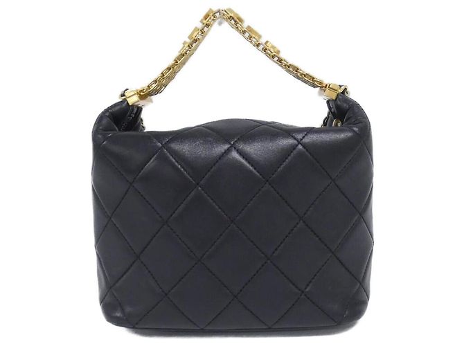 Borsa a spalla in agnello nero Chanel AS3242 - vista 2