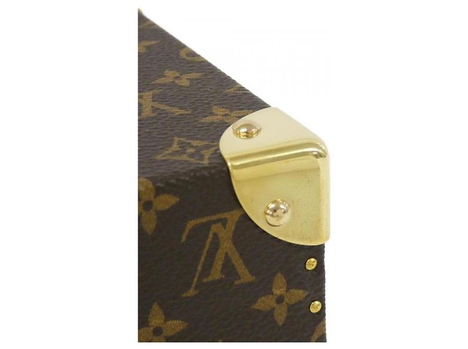 Custodia per gioielli Mini Malle Bijou Monogram Louis Vuitton Marrone - vista 3